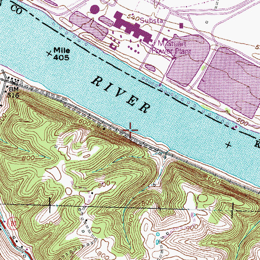 Topographic Map of Stone Quarry Landing, KY
