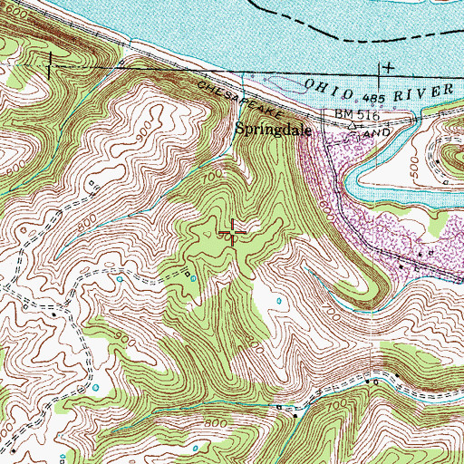 Topographic Map of Sycamore Hill, KY