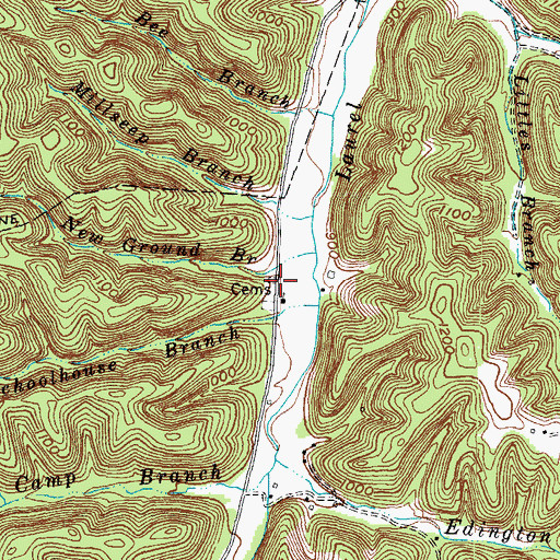 Topographic Map of Bald Point (historical), KY