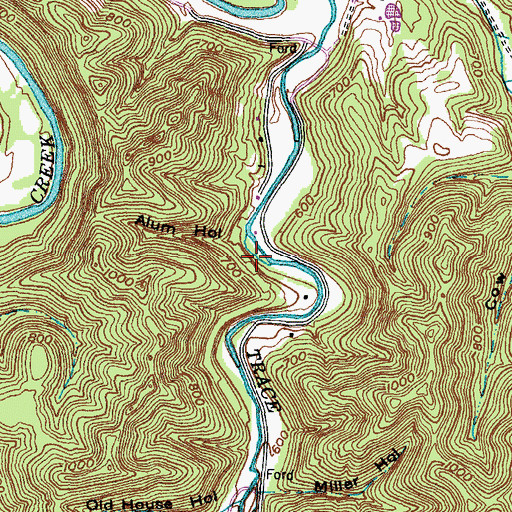 Topographic Map of Beckett Railroad Station (historical), KY