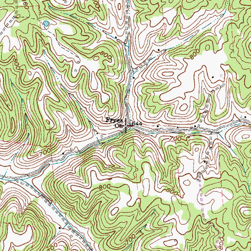 Topographic Map of Fryer School (historical), KY