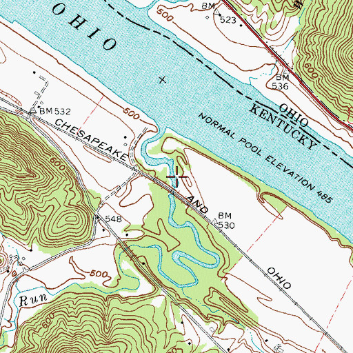 Topographic Map of Halbert Post Office (historical), KY