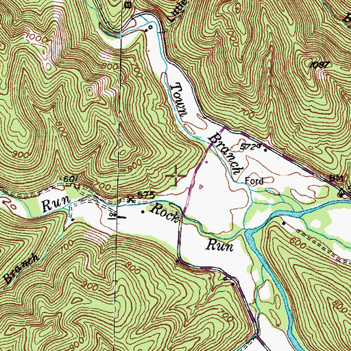 Topographic Map of McKinnies Post Office (historical), KY