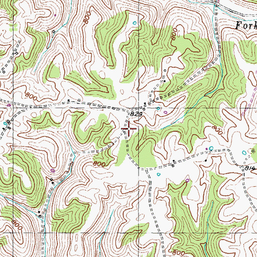 Topographic Map of Oak Hill School (historical), KY