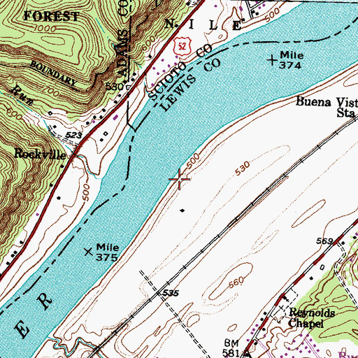 Topographic Map of Red Fox Landing (historical), KY