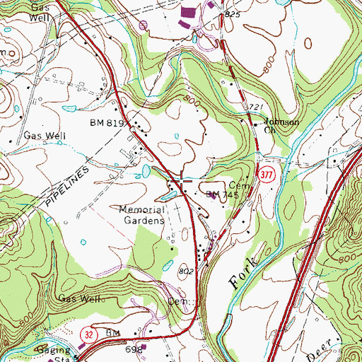 Topographic Map of Trace Railroad Station (historical), KY
