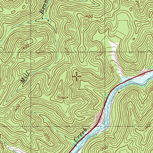 Topographic Map of Begley's Post Office (historical), KY