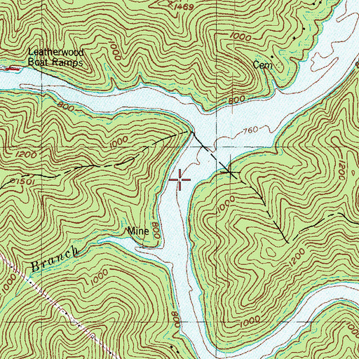 Topographic Map of Gay Post Office (historical), KY