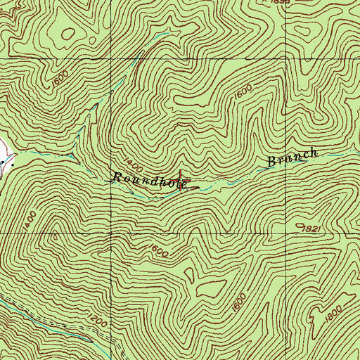 Topographic Map of Hardys Bottom, KY