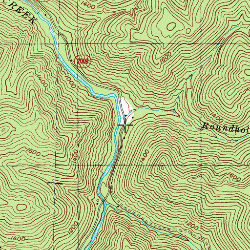 Topographic Map of Haywood Post Office (historical), KY