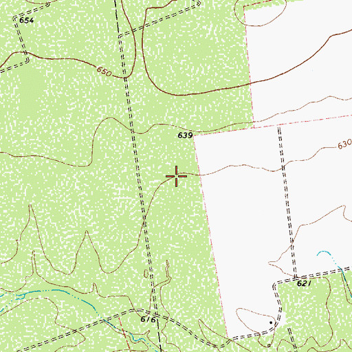 Topographic Map of Eslabon Ranch, TX