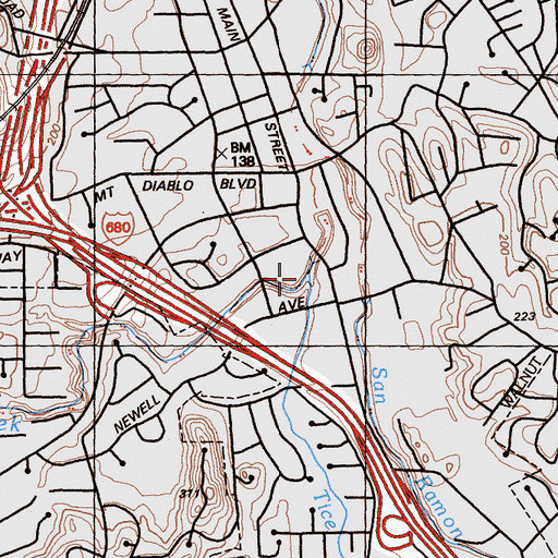 Topographic Map of Tice Creek, CA