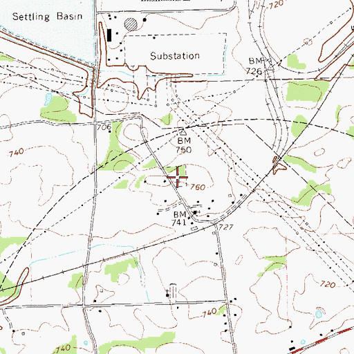 Topographic Map of Stilesboro Methodist Church Cemetery, GA