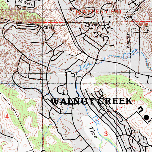 Topographic Map of Tice Valley, CA