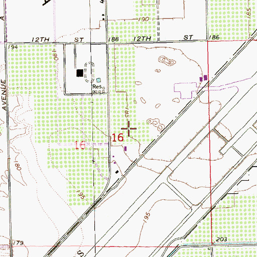 Topographic Map of Yuma Helicopters, AZ