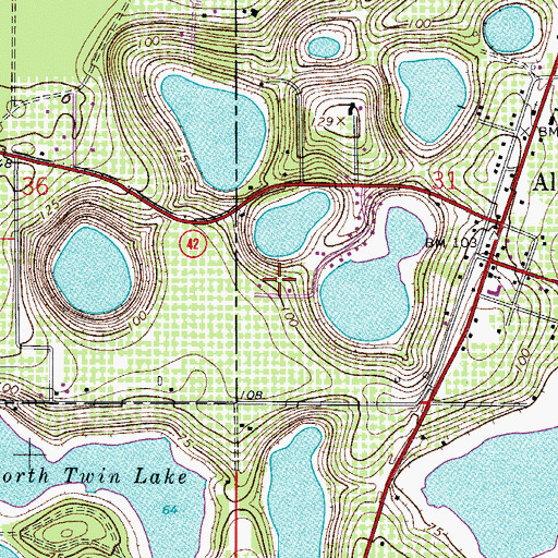 Topographic Map of Lakeview Terrace Water Tower, FL