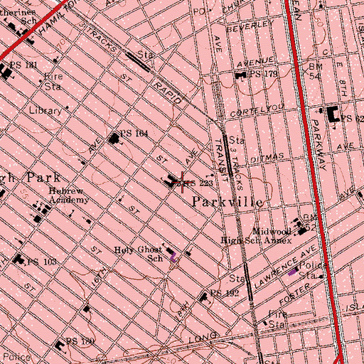 Topographic Map of Urban Assembly School For Criminal Justice, NY