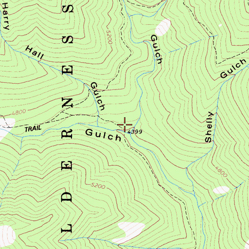 Topographic Map of Timothy Gulch, CA