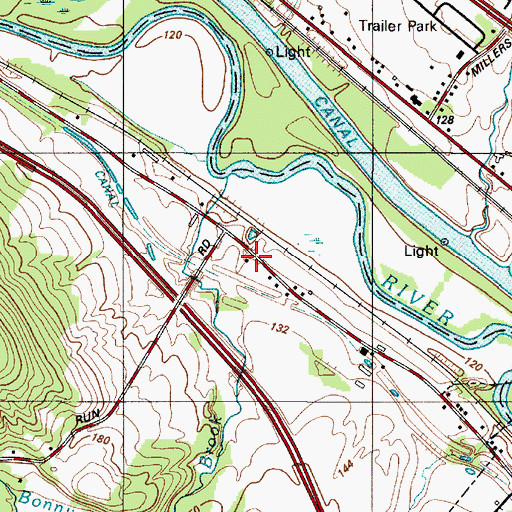 Topographic Map of School Number 2 (historical), NY