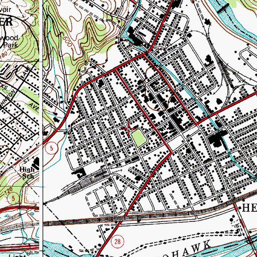 Topographic Map of Saint Francis De Sales Roman Catholic Church, NY