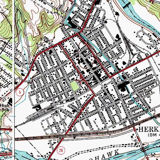 Topographic Map of Free Methodist Church, NY