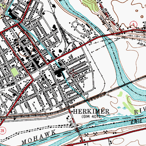 Topographic Map of Ukrainian National Home, NY