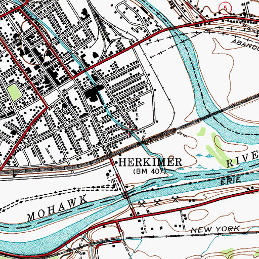 Topographic Map of Seventh Day Adventist Church, NY