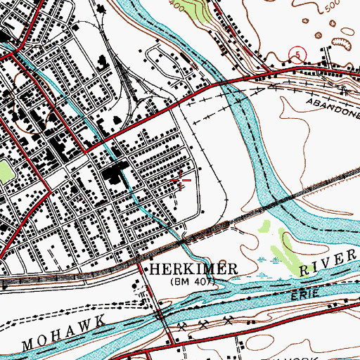 Topographic Map of Saint Mary's Ukrainian Catholic Church, NY