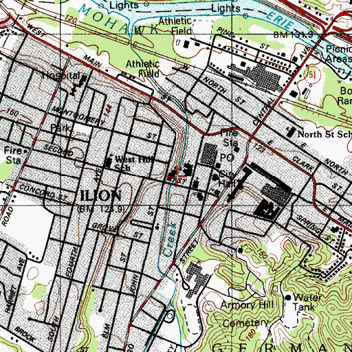Topographic Map of Saint Augustine's Episcopal Church, NY
