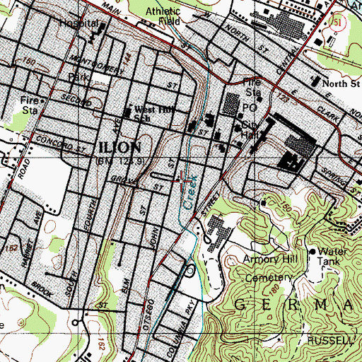 Topographic Map of Christian And Missionary Alliance Church, NY