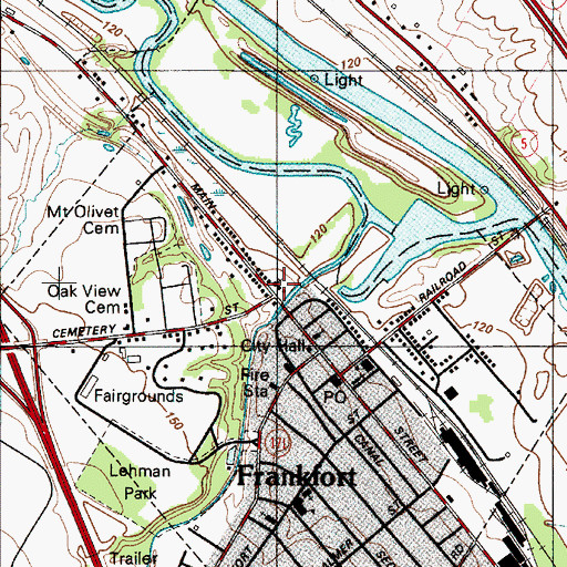 Topographic Map of Christian and Missionary Alliance Church, NY