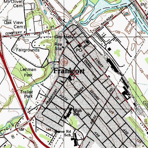Topographic Map of Saint Peter And Pauls Roman Catholic Church, NY