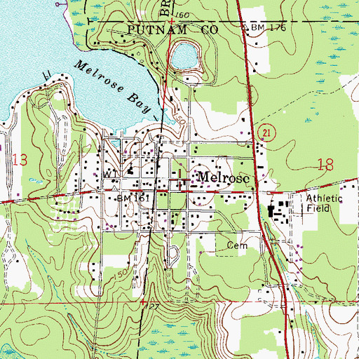 Topographic Map of Trinity Episcopal Church, FL