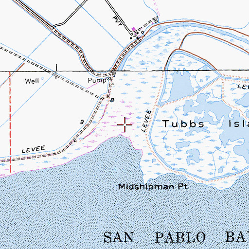 Topographic Map of Tolay Creek, CA