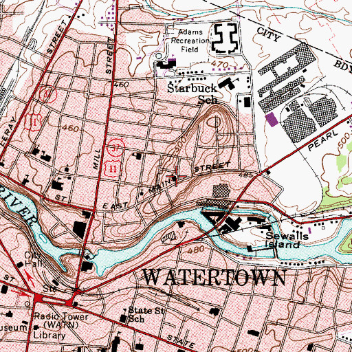 Topographic Map of Redeemer Episcopal Church, NY