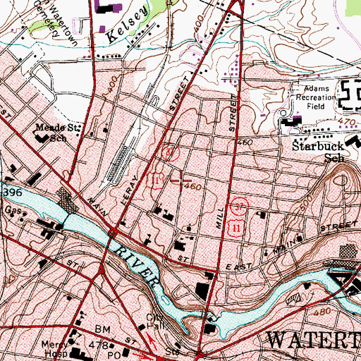 Topographic Map of Sisters of Saint Joseph Conservatory of Music, NY