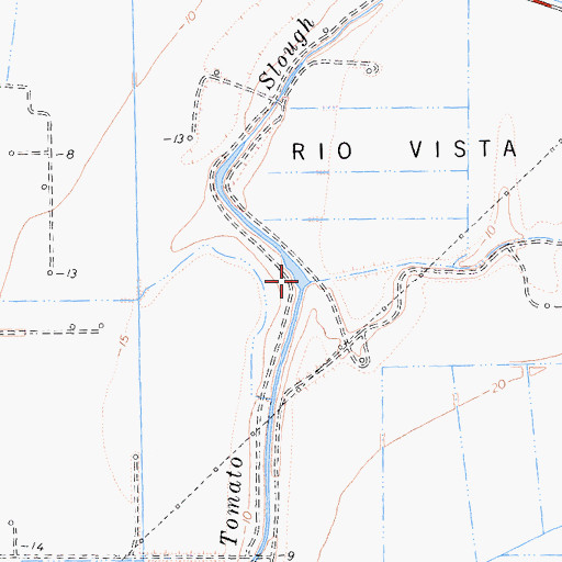 Topographic Map of Tomato Slough, CA