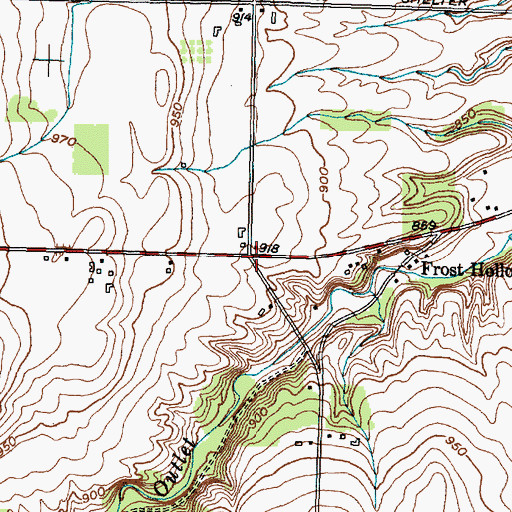 Topographic Map of Richmond Mills (historical), NY