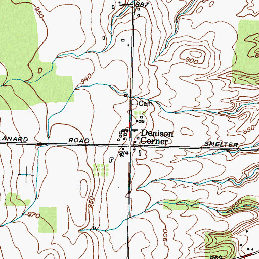 Topographic Map of School Number 3 (historical), NY