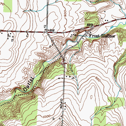 Topographic Map of School Number 4 (historical), NY