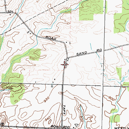 Topographic Map of Taft Hill, NY