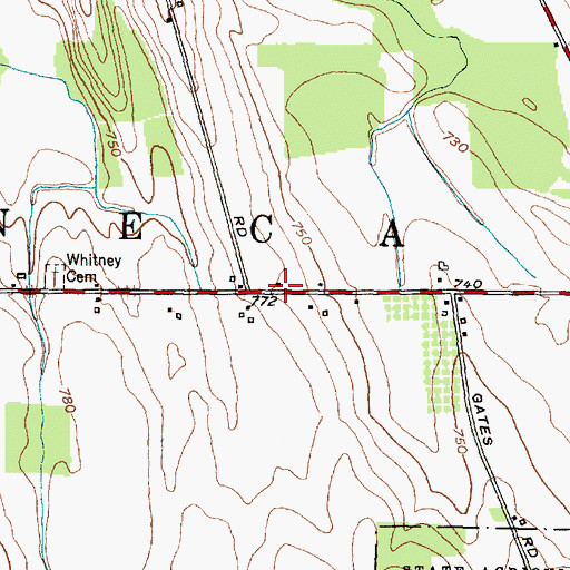 Topographic Map of School Number 4 (historical), NY