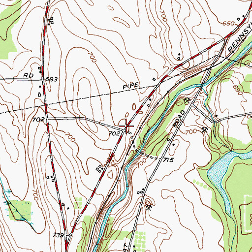 Topographic Map of School Number 7 (historical), NY