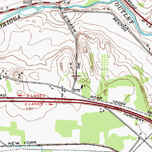 Topographic Map of School Number 13 (historical), NY