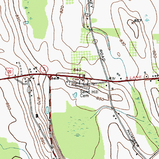 Topographic Map of School Number 7 (historical), NY