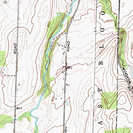 Topographic Map of Wheeler Station (historical), NY