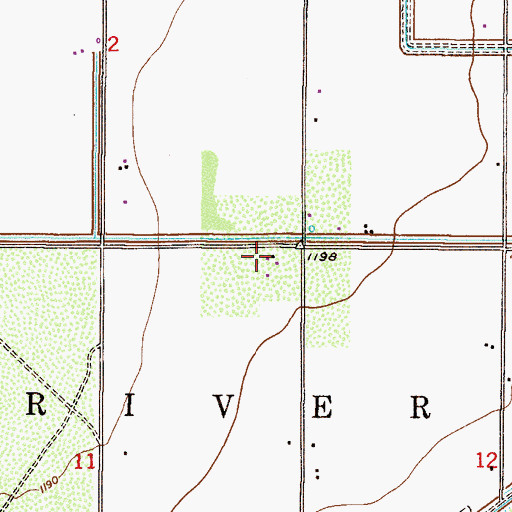 Topographic Map of American Indian Mission, AZ