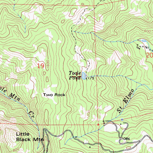 Topographic Map of Toole Pond, CA