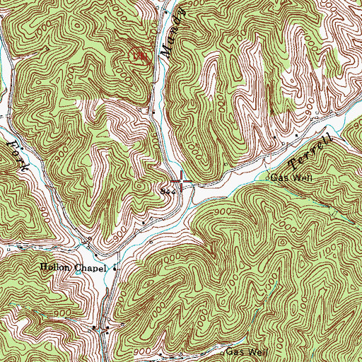 Topographic Map of Baileyfield School (historical), KY