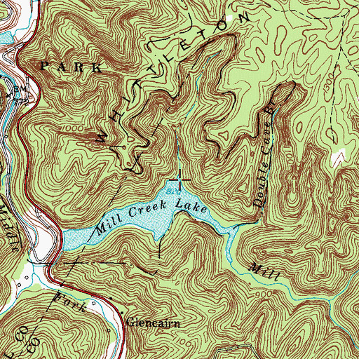 Topographic Map of Beasley Hollow, KY